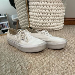 Platform Chunky White Vans Women’s 7
